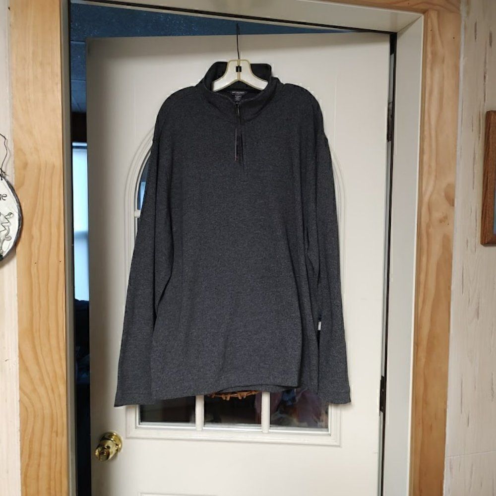 New Van Heusen Flex Classic Fit Gray Dawn Blue Long Sleeved Top Size Men's XL